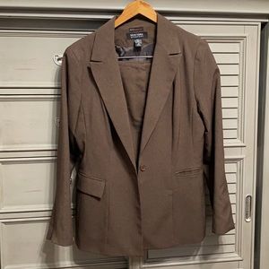 New York & Company brown business suit